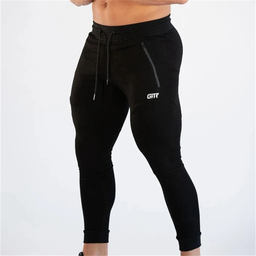 

New Men cotton pants Sweatpants Joggers Autumn Winter Man Gyms Fitness Bodybuilding Workout Trousers Male Casual Pencil Pants