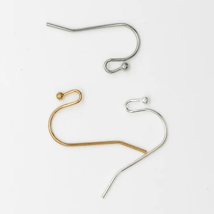 

Copper ball ear hook Ear Wire Hook Jewelry Findings Wholesale 100 pcs