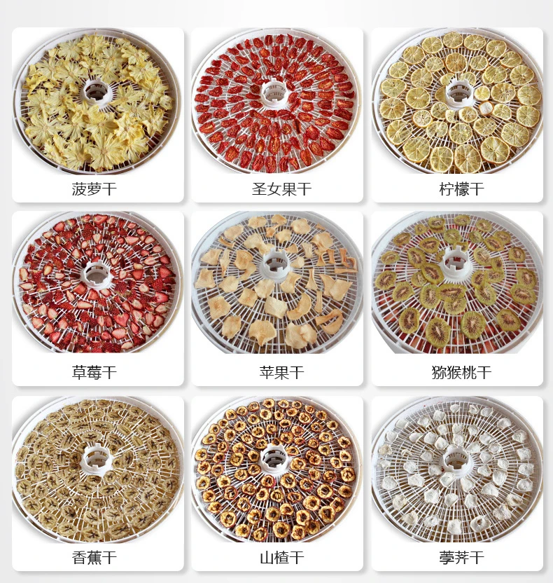 Электрическая машина для сушки продуктов 5 ярусов обезвоживание фруктов