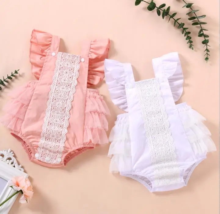 

Летнее платье принцессы для маленьких девочек; Повседневная одежда; Комбинезон с квадратным вырезом; Шифоновое платье без рукавов с кружев...