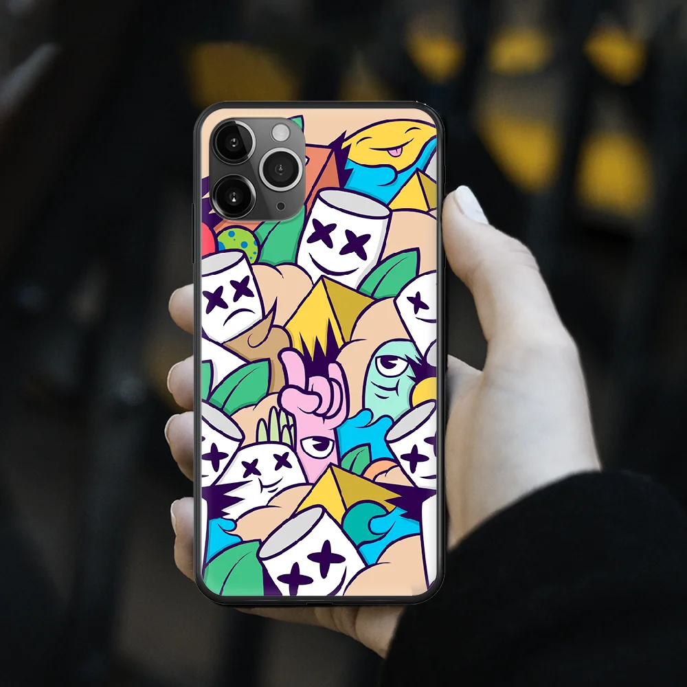 

DJ Doctom Marshmello Phone Case cover For iphone 6 6S 7 8 PLUS 12 mini X XR XS 11 PRO SE 2020 MAX black Prime Silicone Cell
