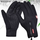 Перчатки для пеших прогулок WANAYOU, зимние ветрозащитные теплые перчатки с пальцами, спортивные перчатки для катания на лыжах и велоспорте, унисекс, для сенсорных экранов