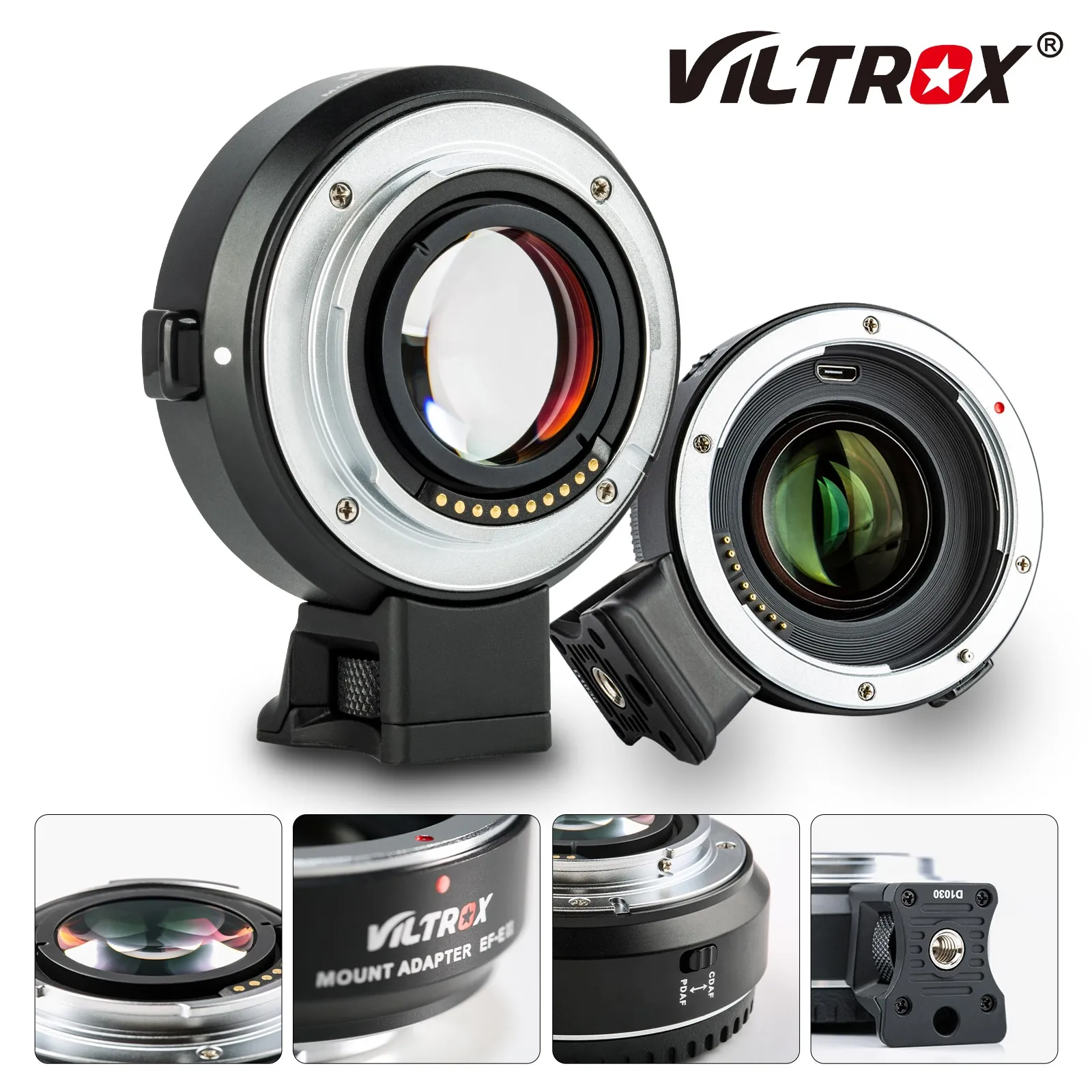 

Viltrox EF-E II Auto Focus Reducer Speed Booster Lens Adapter for Canon EF Lens to Sony NEX E Camera A9 A7 A7R A7SII A6500 NEX-7