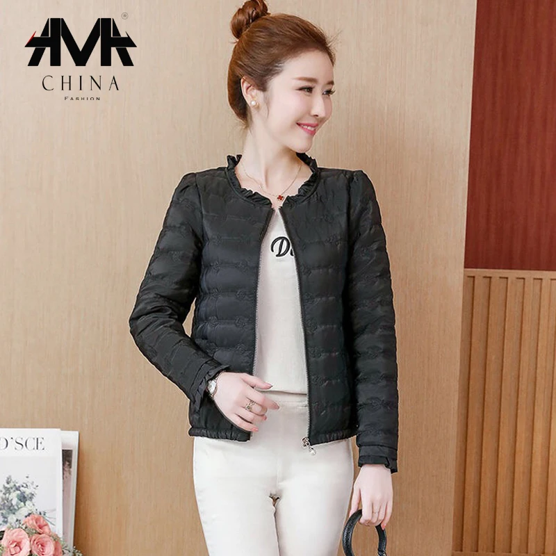 2019 корейские милые женские парки куртки на осень и зиму теплые плотные тонкие