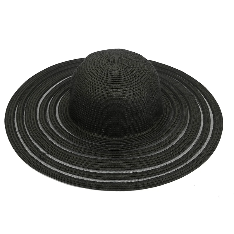Хепберн бренд пляж большой край шляпа Повседневная летняя кепка модная