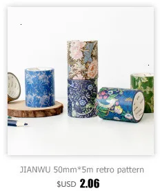 JIANWU 50 м X 3 м свежие серии дневник DIY декоративные васи ленты скрапбук пуля журнал наклейки Школьные офисные принадлежности kawaii