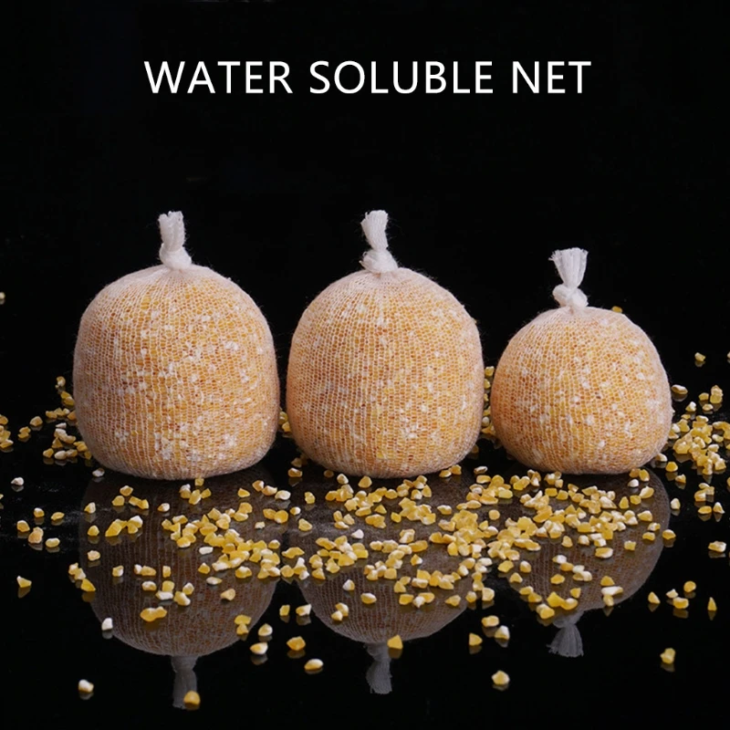 

5M PVA Water Soluble Mesh White Refill Stocking Bait Bag Protect Fish Net Fishing Mesh Soluble Narrow Fishing Network