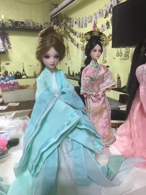 Bybrana 1/6 костюм в китайском стиле BJD аксессуары для кукольной одежды
