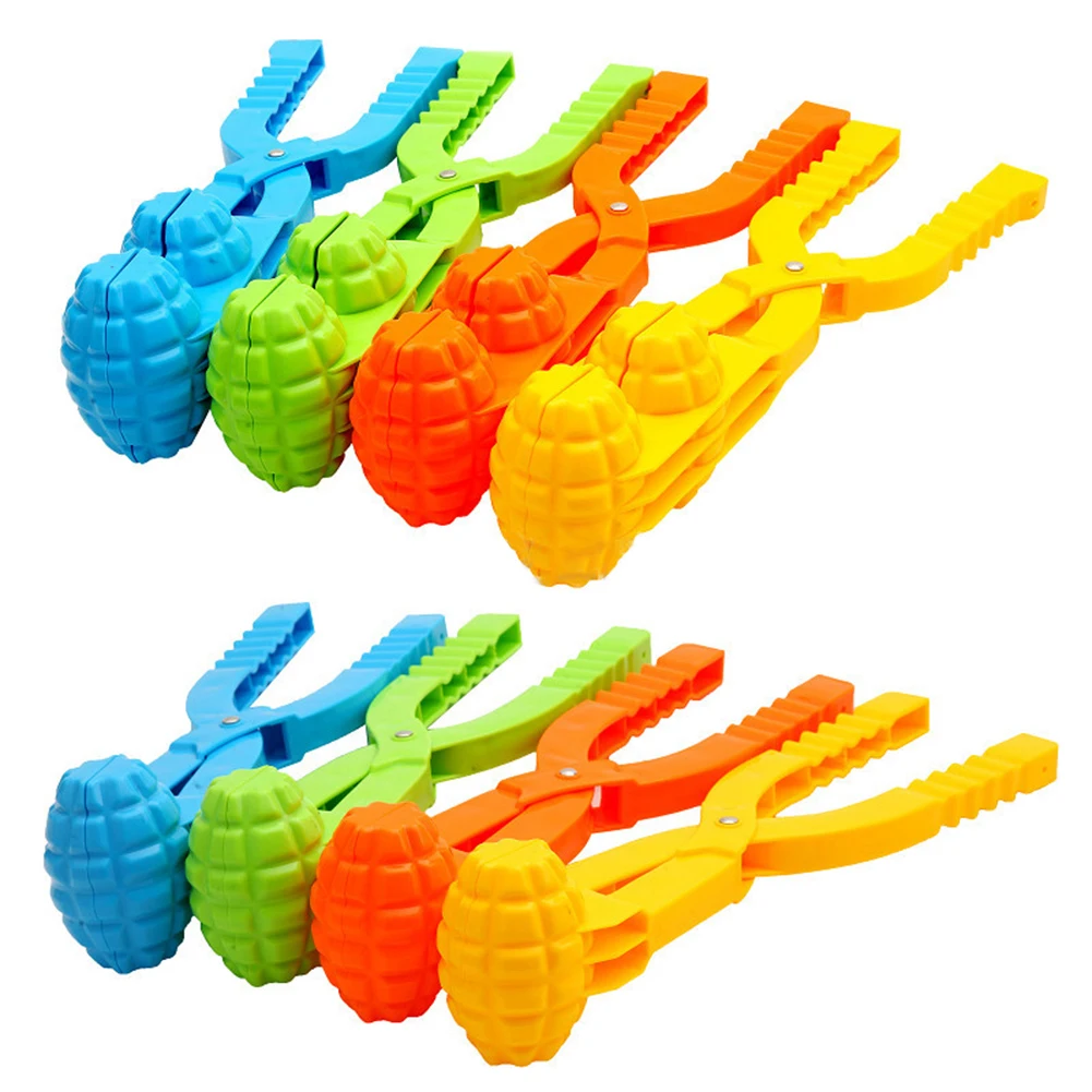 

Plastic Snowball Maker Clip Kids Safety Snow Sand Ball Mold Toys Random