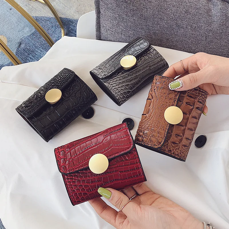 

Wallet female short organ card holder ladies Korean style trendy personality wallet multi-card card holder card holder small