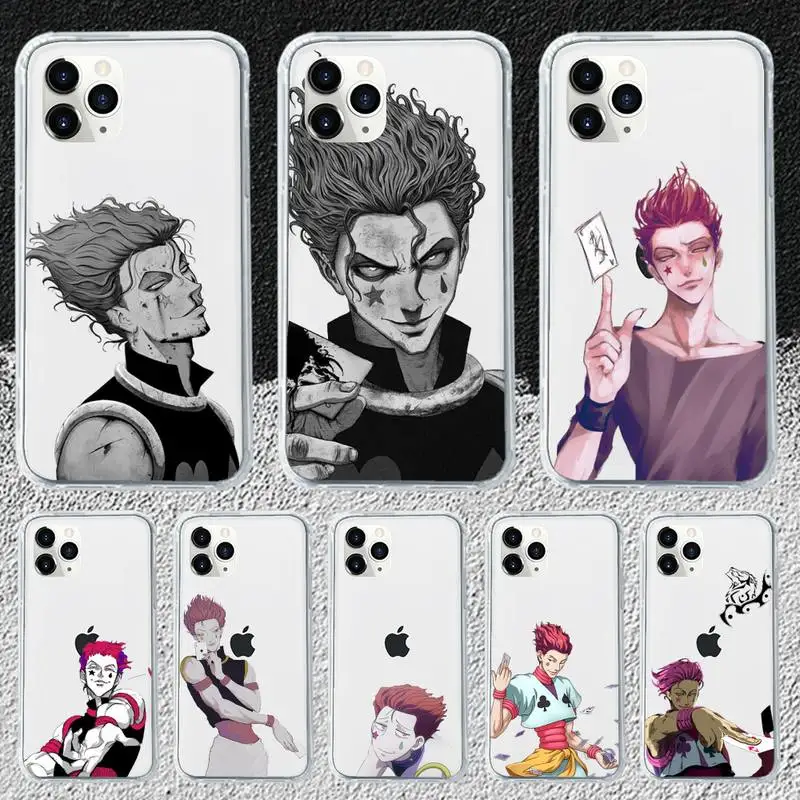 

Hisoka hunter x hunter Phone Case Transparent for iPhone 11 12 mini pro XS MAX 6 6S 8 7 Plus X 5S SE 2020 XR