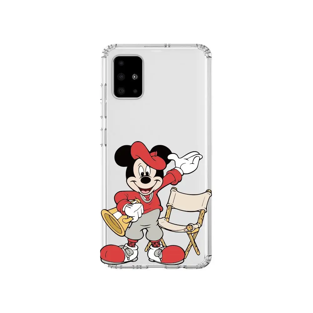 Funny Mickey Mouse Lovely Anime Style Transparent Phone Case Hull For Samsung Galaxy A 50 51 20 71 70 40 30 10 80 E 5G S Shell | Мобильные