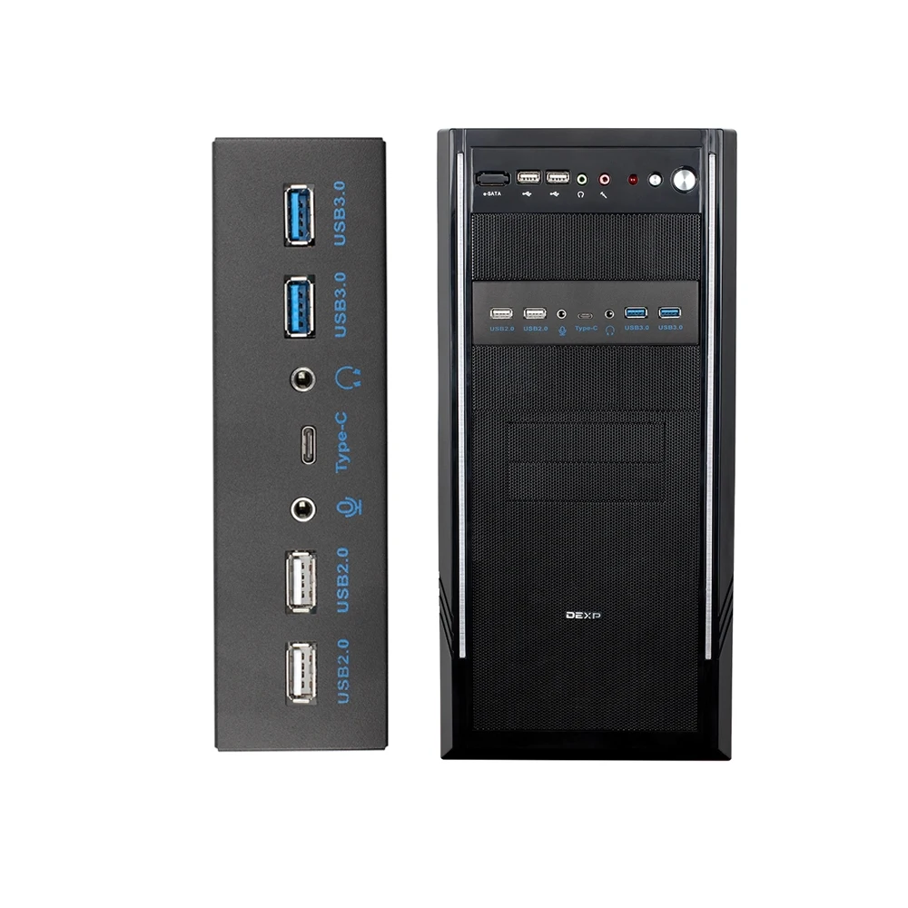 MOWU Новое поступление 5 25 дюйма USB 3 1 Gen 2 10 Гбит/с порт типа с HD аудио Фронтальная