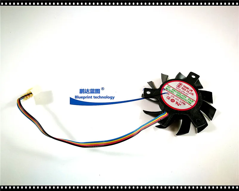 Silent Yonglin DFS601012M graphics card frameless 12V diameter 55MM hole distance 40M PWM isosceles cooling fan | Компьютеры и офис