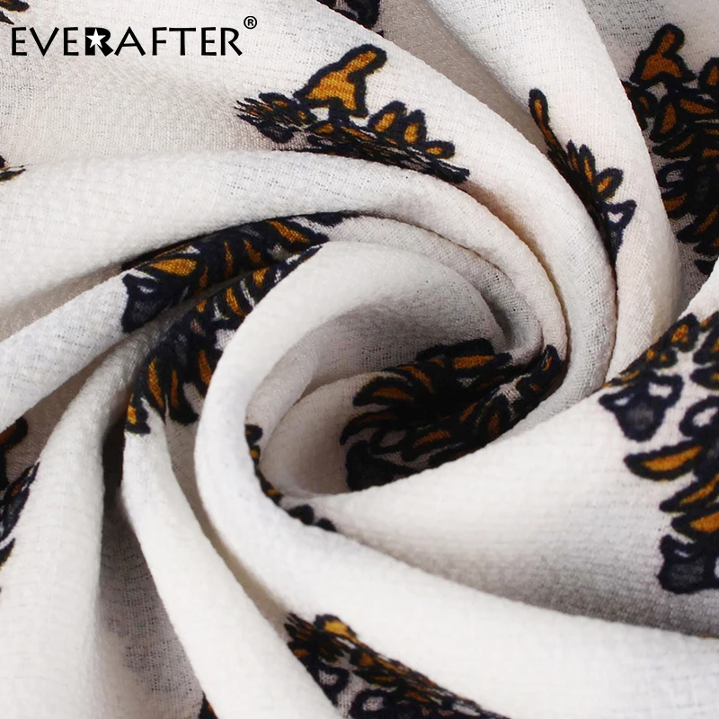 

EVERAFTER Boho high waist long sleeve women dress Floral print summer dress patchwork casual Beach plus size female maxi dresses