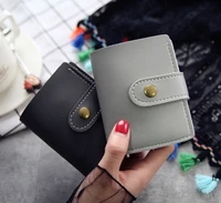 women short wallets purses for girl ladies coin pocket card holder retro female pu leather wallets wholesale