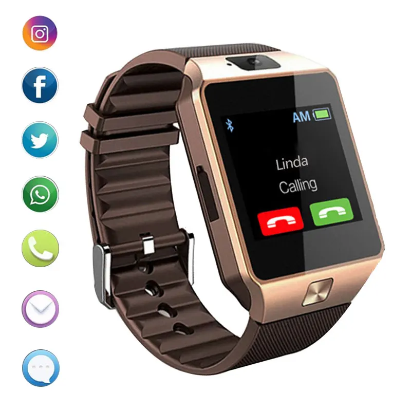 Bluetooth Смарт-часы DZ09 телефон с камерой Sim TF карта Android SmartWatch телефонный звонок браслет часы для Android смартфон