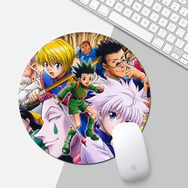 

Hunter X Hunter Killua Figure Hisoka Unique Desktop Pad Game Mousepad Round Non slip Cushion