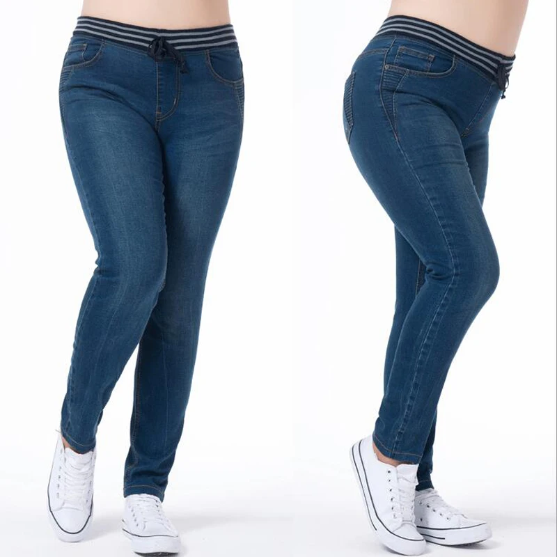 

Large Size Women Jenas 2021 Oversized Women's Classic Pants 2020 Big Plus Size Womens Jeans Push Up Jean Femme Black 5xl 6xl 7xl