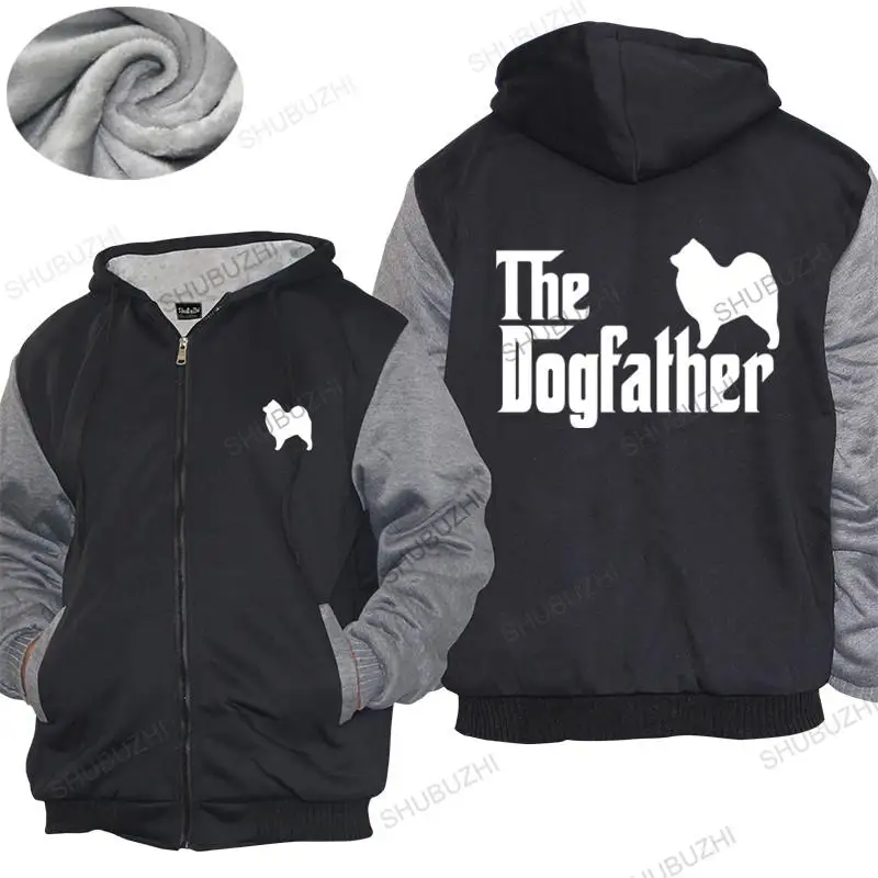 

New Arrived Mens hoodies Fitness Samoyed Dogfather warm coat men Comfortable Bigger Size Homme drop shipping