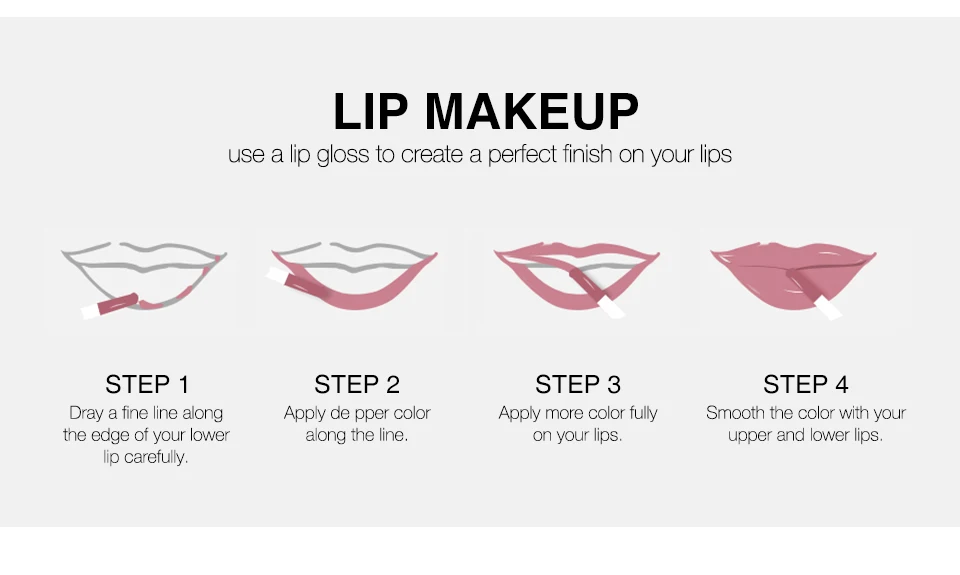 O.TWO.O 2 In 1 Lip Gloss+ Liquid Blusher Double Effect Long Lasting Waterproof 4 Colors Soft Silky Smooth Makeup