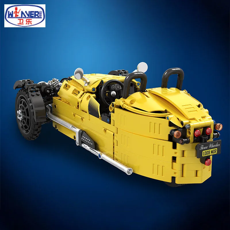 838 шт Technic/электронные блоки моделирование трехколесный симулятор автомобиля