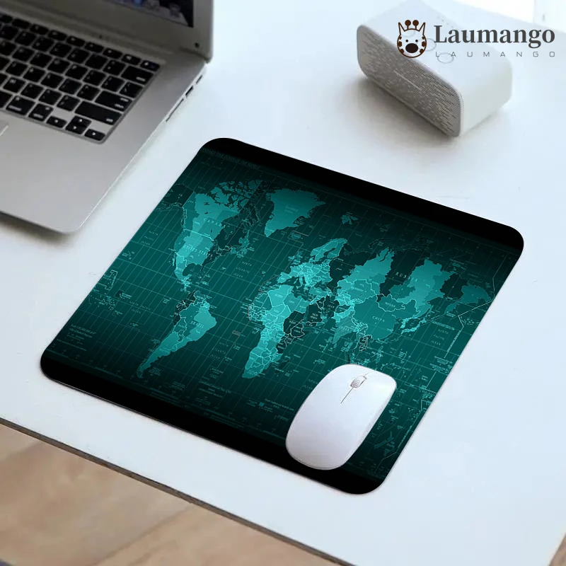 

Gaming Mouse Pad World Map Mousepad Gamer Desk Mat Cheap Gaming Laptop Pc Gamer Small Computer Table Stitch Deskpad Table Mat