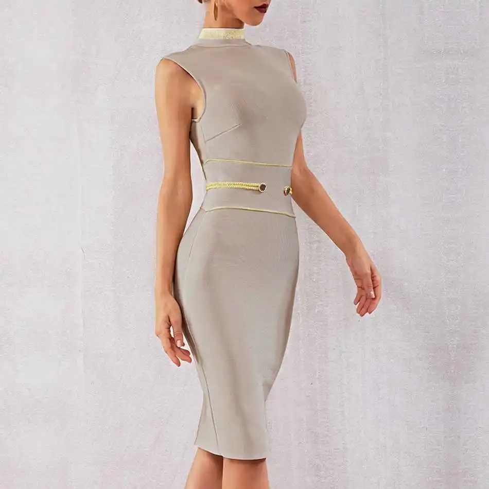 Женское Бандажное платье без рукавов Seamyla вечерние облегающие платья