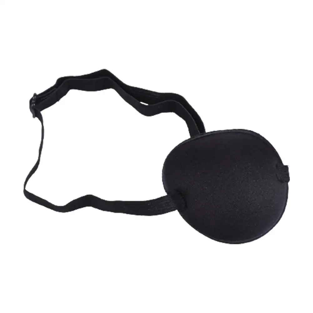 1 Pc eye patch Simple Black Color Durable Comfortable Eye Pad Single Eye Patch for Adults Single Eye Mask For Halloween Party