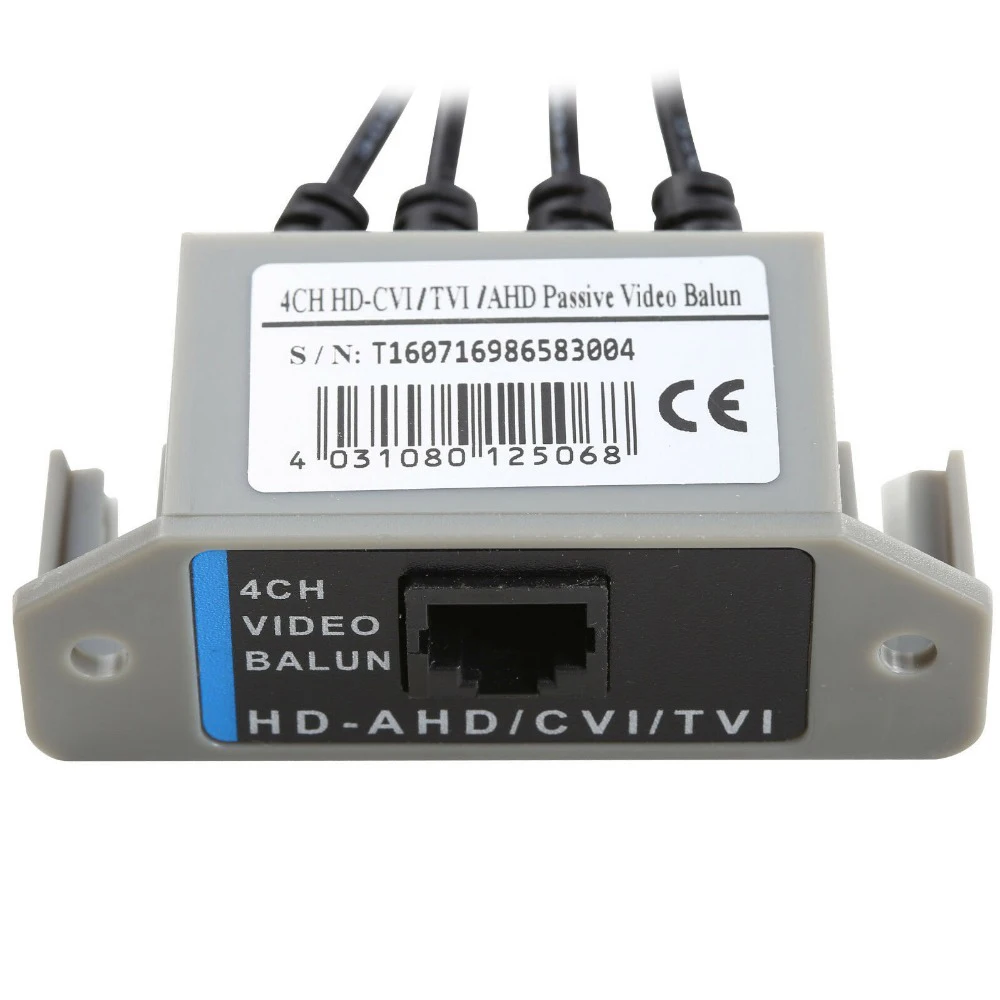 NEOCoolcam 4CH HD пассивный видео Balun трансивер BNC к UTP RJ45 CCTV через витые пары для AHD TVI CVI