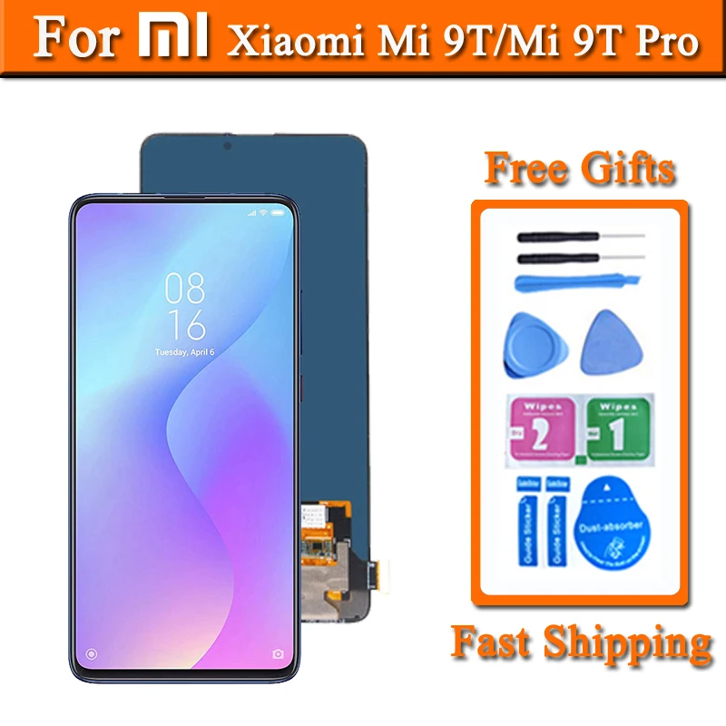 

Super Amoled Display For Xiaomi Mi 9T LCD Touch Screen Replacement For Mi 9T Pro Screen M1903F10G M1903F11G Support Fingerprint