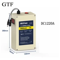 gtf high capacity dc12v 20000 mah lithium ion battery with led display for most electronic products