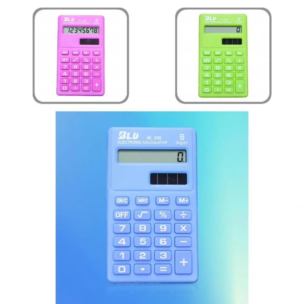 

Отличный карманный калькулятор с 8 цифрами, легкий, карамельного цвета