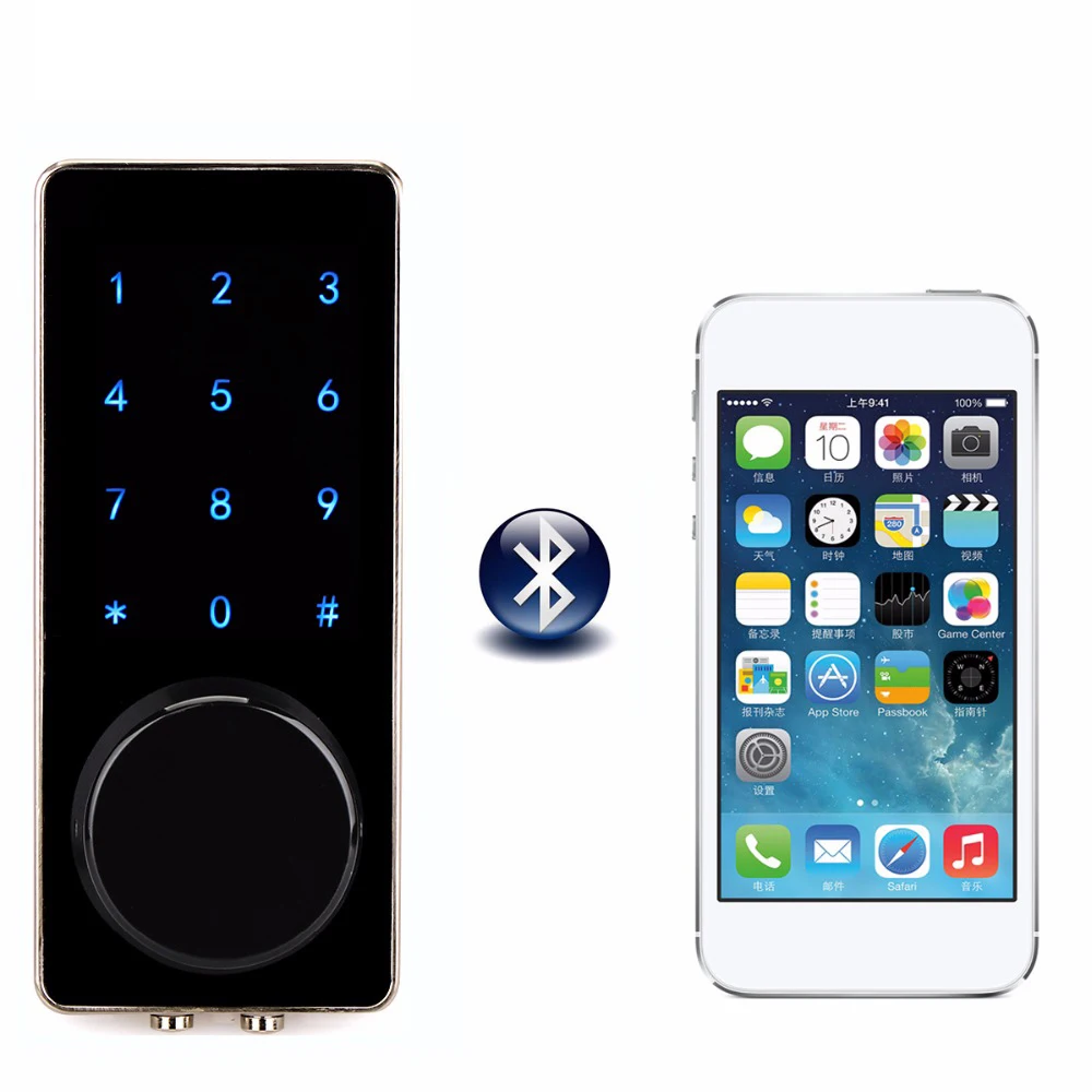 Офисный Смарт Bluetooth Сенсорный экран дверной замок Цифровой Пароль Клавиатура со