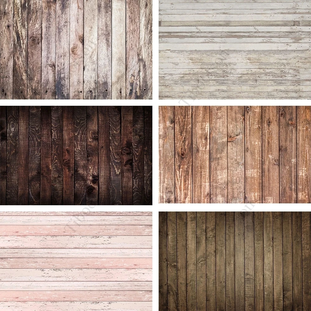 Wooden Board Pattern Texture Backdrops Studio Portrait Cover Party Decoration Photography Background Photo Booth Studio Props