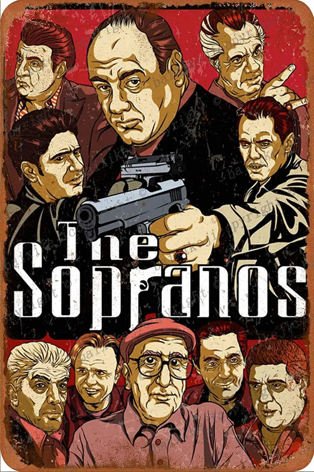 

The Sopranos Tin Sign Vintage Metal Sign Poster Home Wall Decor Cafe Bar Pub Club Gift