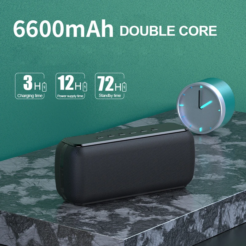 

100%XdoB&o x8 Bluetooth Speaker Big Power 60W Wireless Column Waterproof DSP Subwoofer Music Center with Voice Assistant 6600mAh