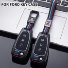 Складной автомобильный чехол из сплава с полным покрытием для ключа для Ford Focus 2 3 MK3 ST RS Ecosport Kuga Escape Fiesta Fold C-Max S-Max Mondeo
