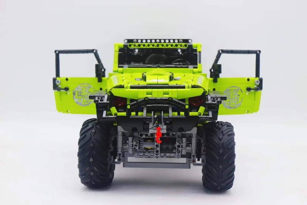 J902 technic серия Зеленый внедорожный Vehile модель строительные блоки Набор Классический MOC автомобиль-Стайлинг игрушки для детей