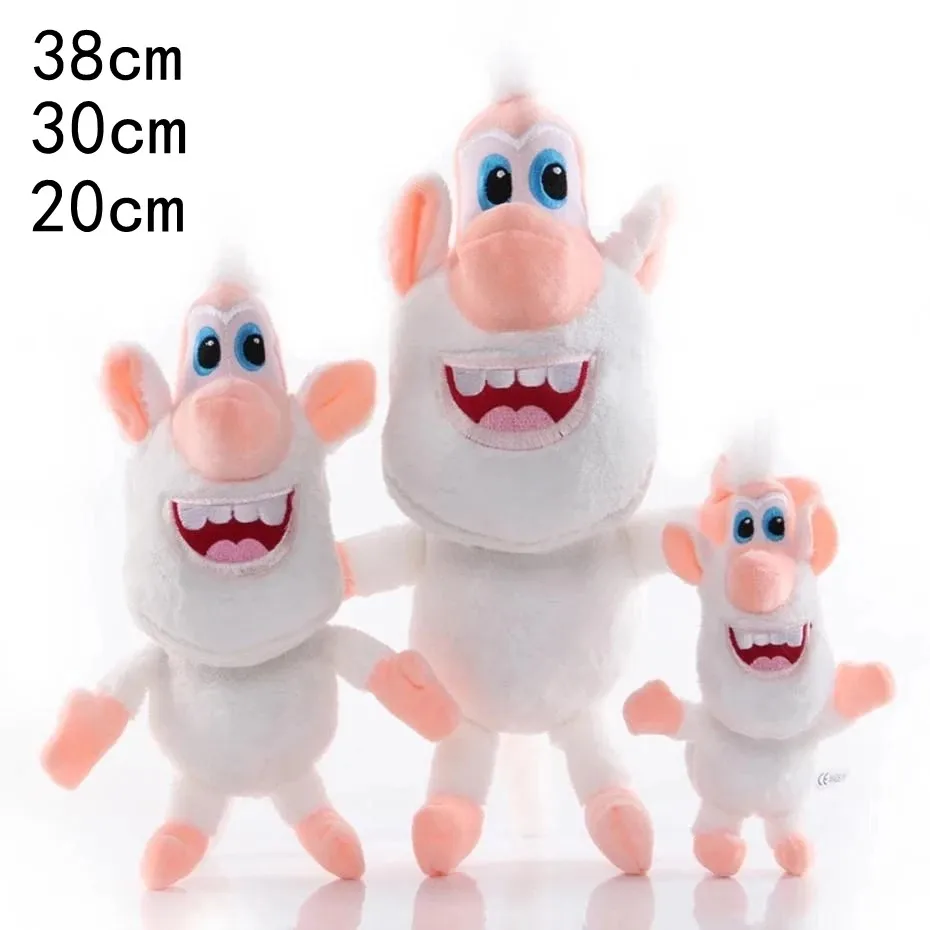 

Wanghong products 38cm Small White Pig Plush Toys Anime Cute Animal Cooper Booba Buba Stuffed Creative Gifts For Kids Plush Doll