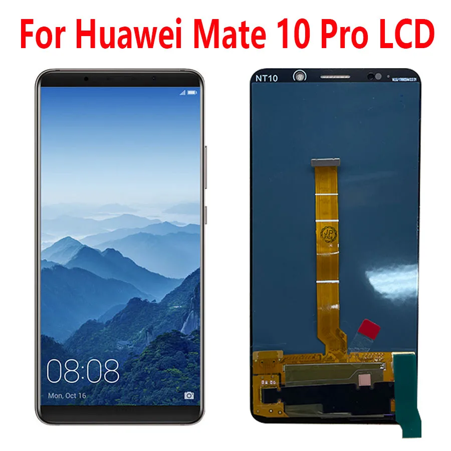 

ЖК-дисплей 6,0 дюйма для Huawei Mate 10 Pro, сенсорный экран, дигитайзер, запасные части с рамкой для Huawei Mate 10 Pro, дисплей