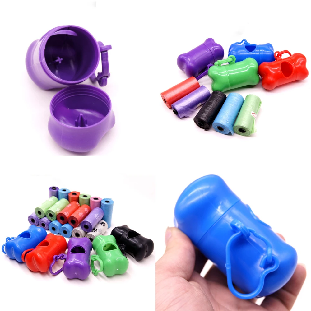 50 рулонов собачьих мешков для домашних животных пластиковых мусора утолщенных