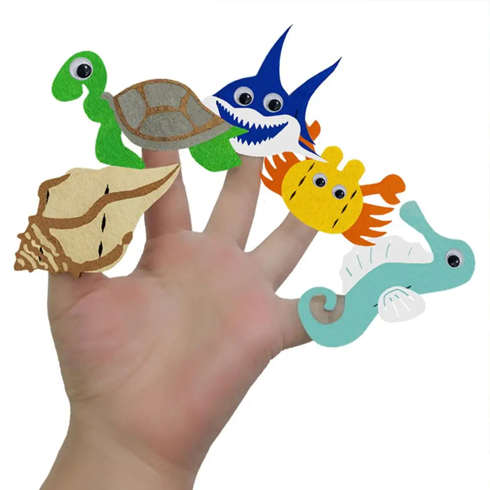 10 шт. DIY Палец Кукольный ремесло Наборы для детей на пальцы Набор изготовления