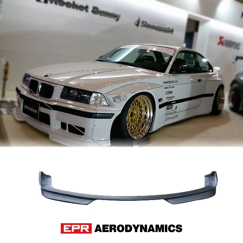 

For BMW E36 RB Style Body Kit Tuning FRP Glass Fiber Front Lip Fiberglass Bumper Splitter Tuning Full Wide Body Kit Part