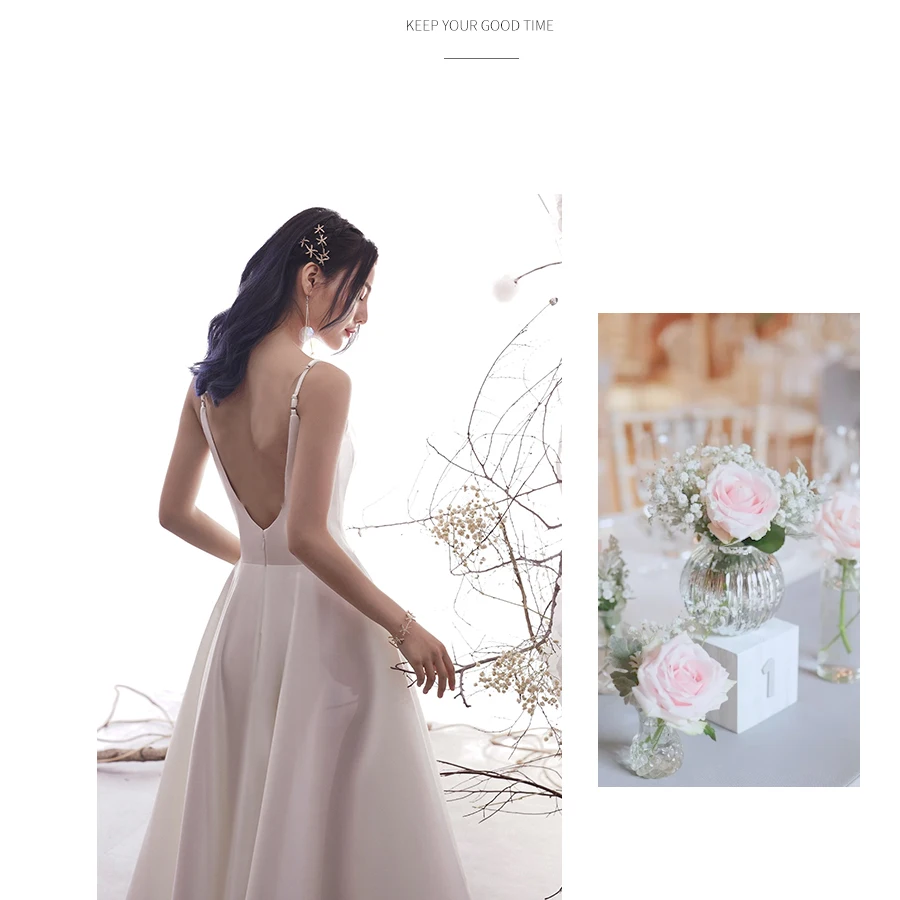 Simple A Line Wedding Dresses Satin Off The Shoulder Bridal Gowns | Свадьбы и торжества