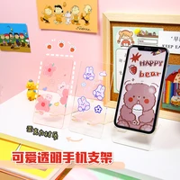 transparent acrylic mobile phone support student lazy desktop support creative portable flat panel support iphone11