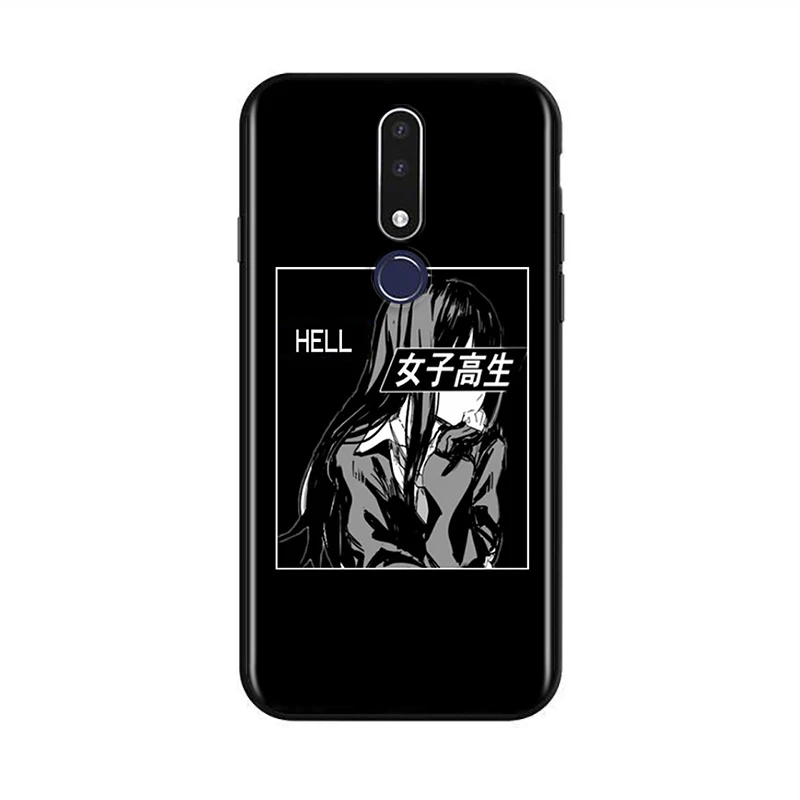 

Sad Anime Aesthetic for OPPO F17 F15 F11 F9 F5 F7 K5 K3 K1 R17 RX17 R15 R15X R9S Pro Neo Black Phone Case