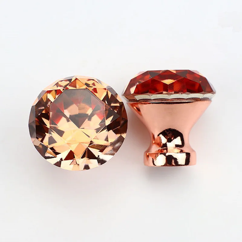 

10 Pcs Diamond Crystal Door Dresser Knobs Drawer Furniture Pull Handle Cabinet