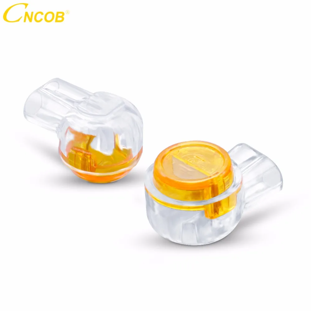 

CNCOB 200pcs K1 Wire Sub Connector OD0.4-0.7mm Cable/Phone Line Quick Connection Terminal Applicable