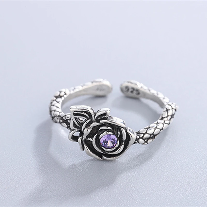 

Fashion Crystal Purple Classical Zircon Wedding Rings For Women Female Elegant Oval Zircon Engagement Ring Simple Gift Jewelry